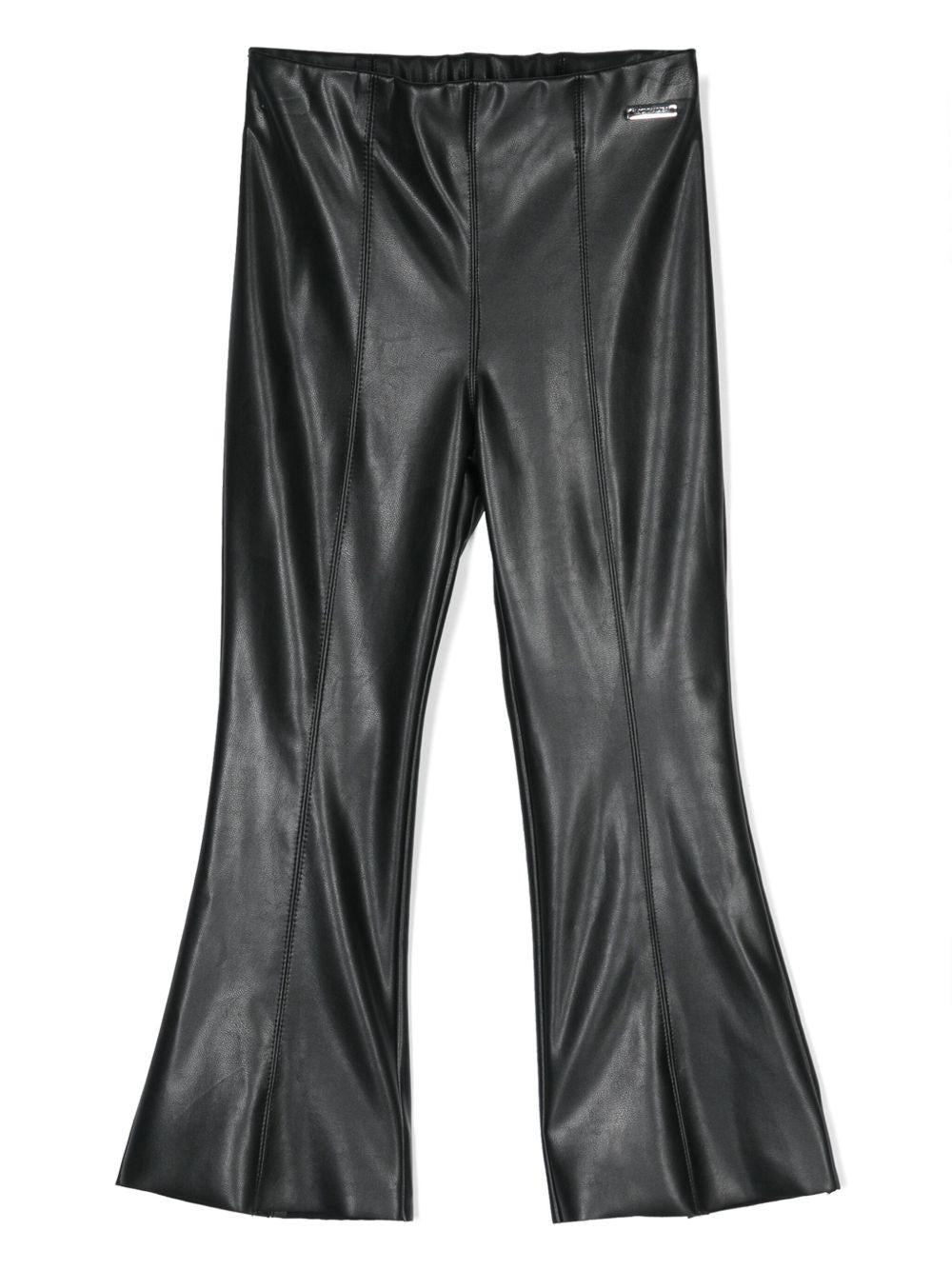 pantaloni neri bambina 17D4074403 0050 Monnalisa kids 