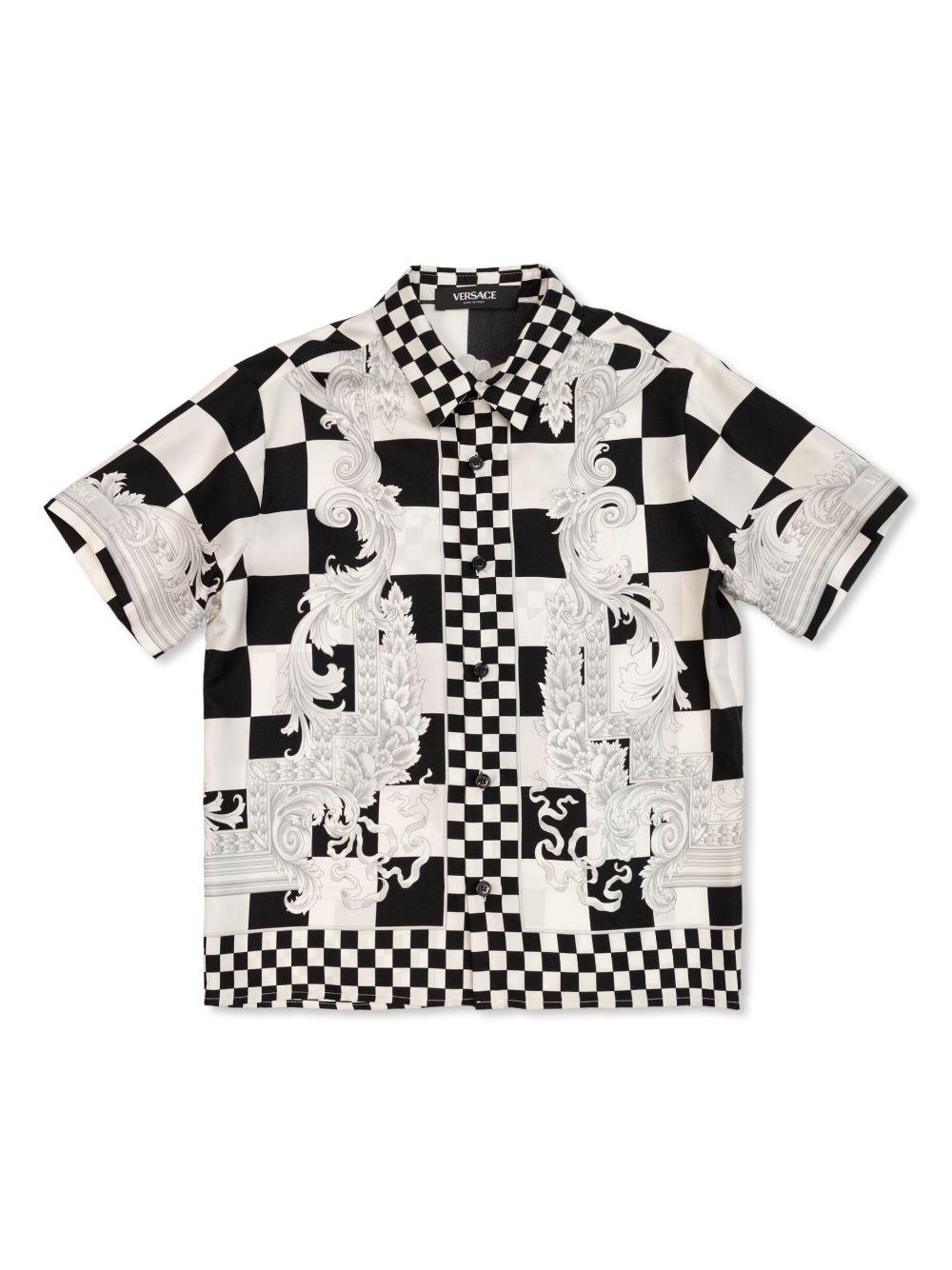 Camicia bianca/nera bambino