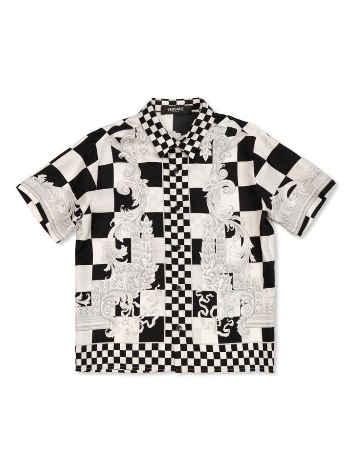 Camicia bianca/nera bambino