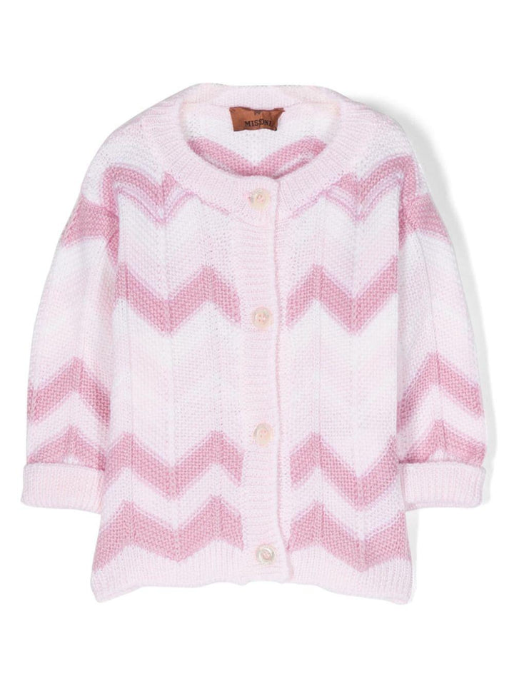 Cardigan multicolor neonata MT9000W0012 999 MISSONI KIDS 