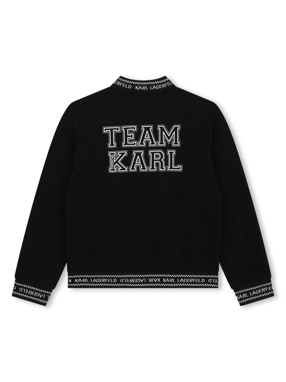 felpa nera bambino Z30048 09B Karl lagerfeld kids 