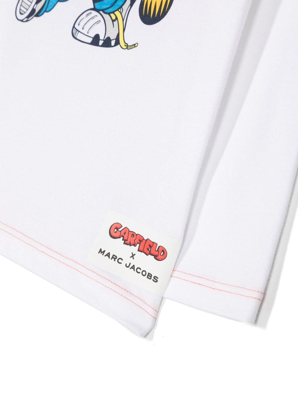 T-shirt bianca bambino con stampa multicolor W25611 10P Marc Jacobs Kids 