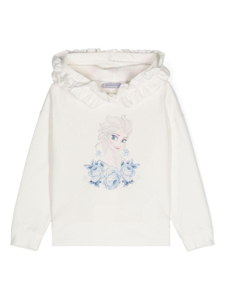 felpa bianca bambina 19D6194001 0001 Monnalisa kids 