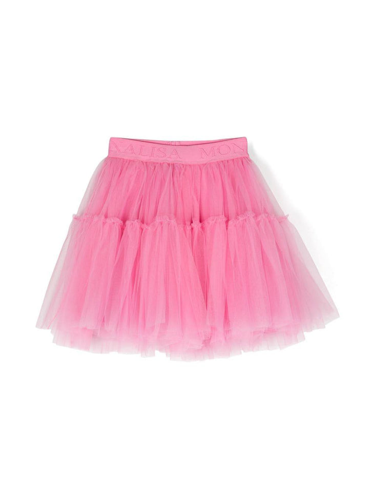 Gonna rosa bambina in tulle 17BGONT9945 0048 Monnalisa kids 