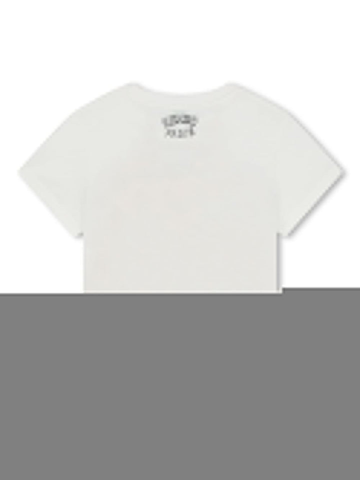 t-shirt bianca bambina K60264 12P KENZO KIDS 