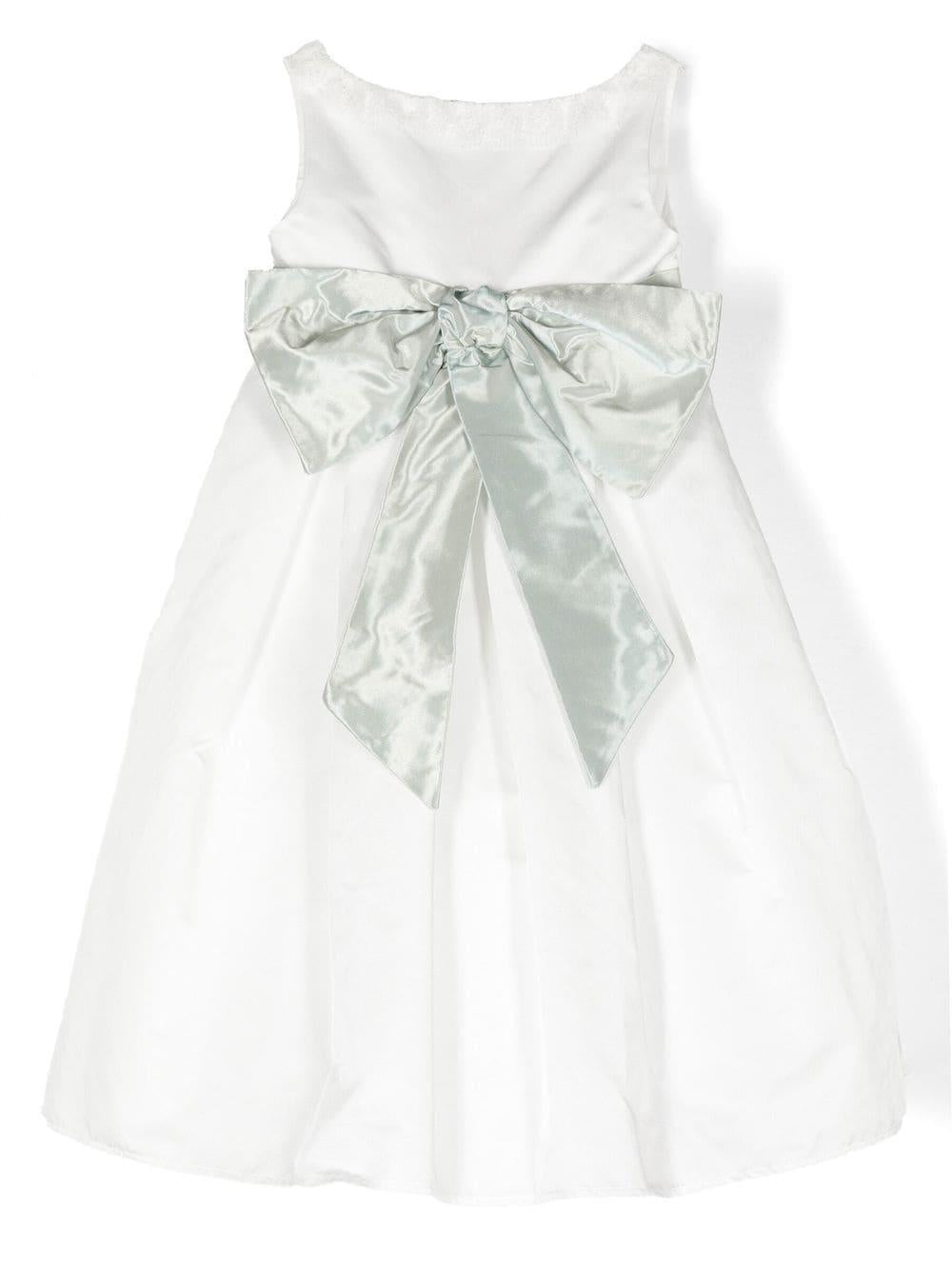 Abito bianco/verde  bambina