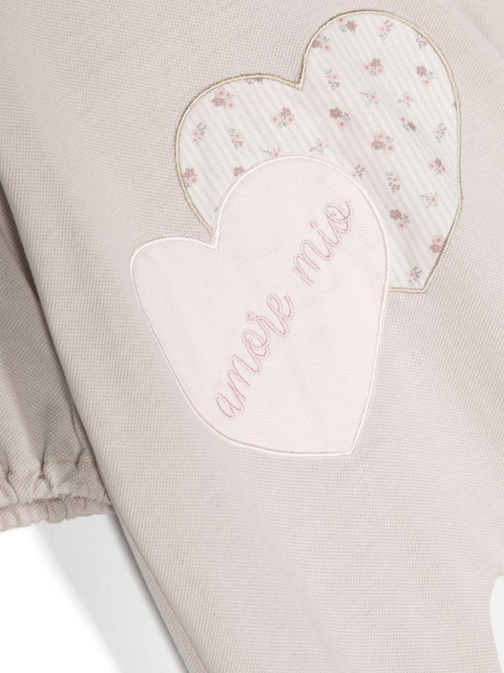 Pigiama beige/rosa neonata