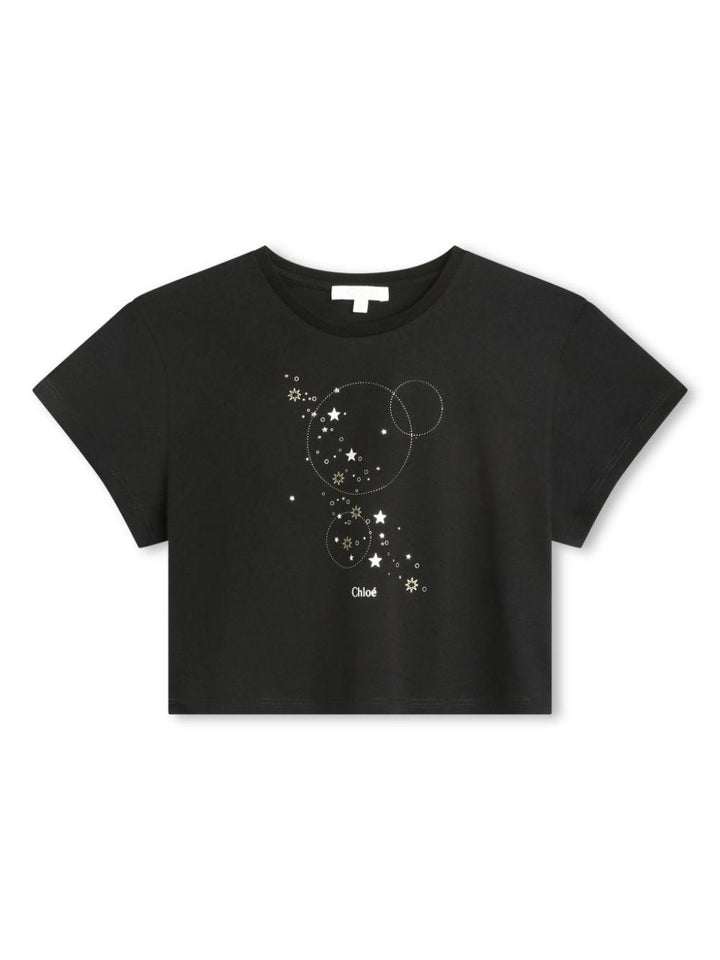 T-shirt bambina nera