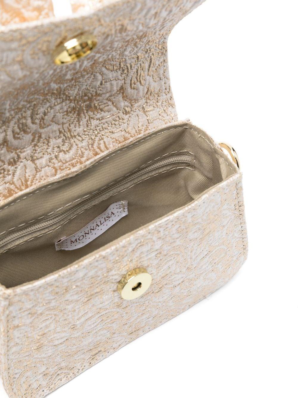 Borsa beige/oro bambina