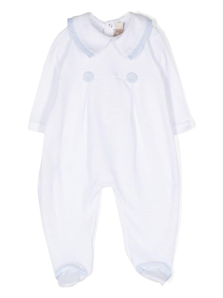 Pigiama bianco/blu neonata