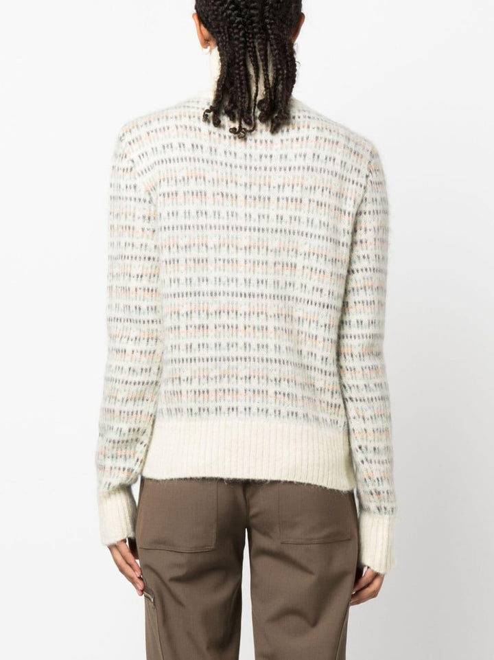 Maglione bianco crema donna