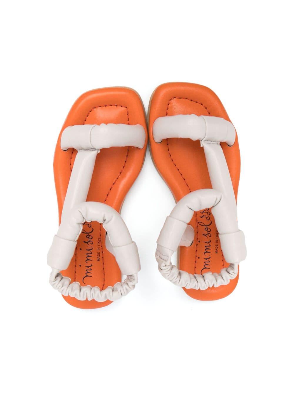sandali bianchi bambina MSSC026YY0000 CRM MI.MI.SOL 