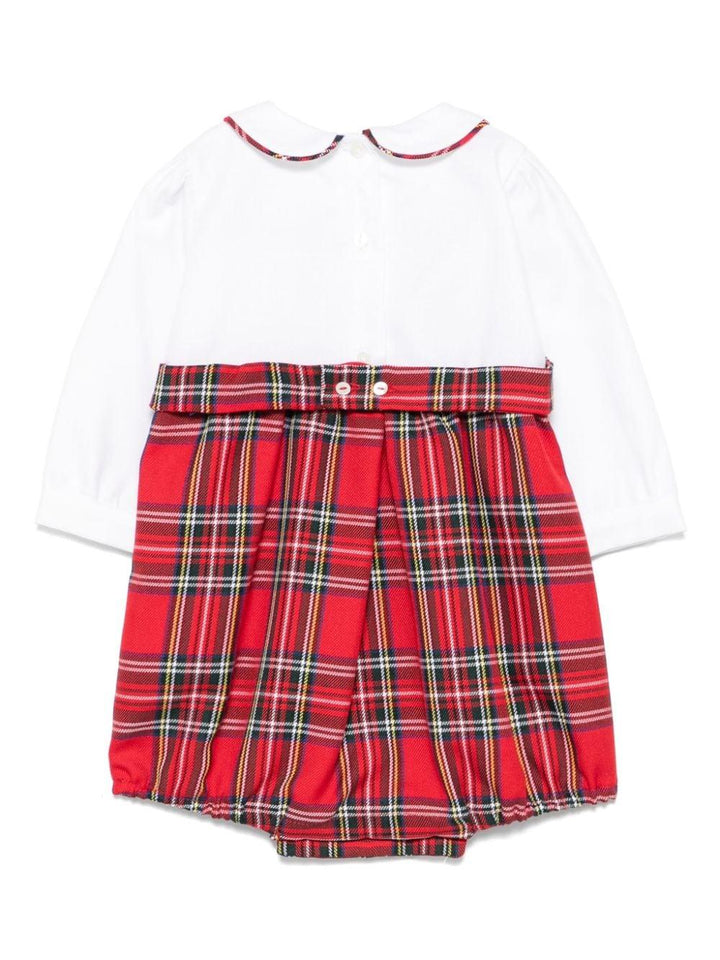 Body bianco/rosso neonata