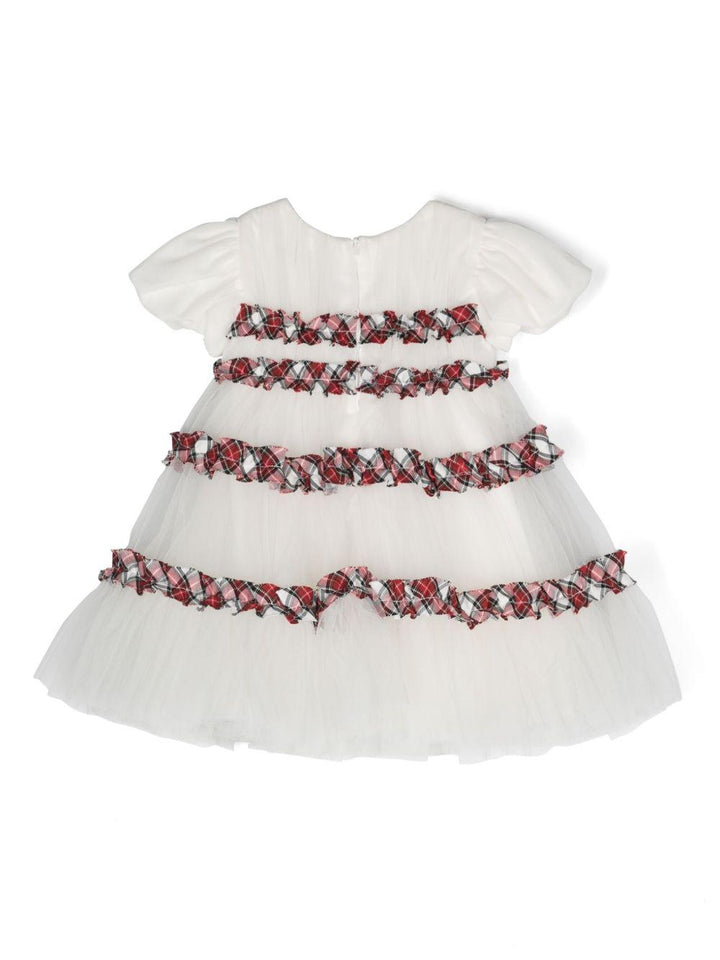 abito bianco neonata 31D907T9945 0143 Monnalisa kids 