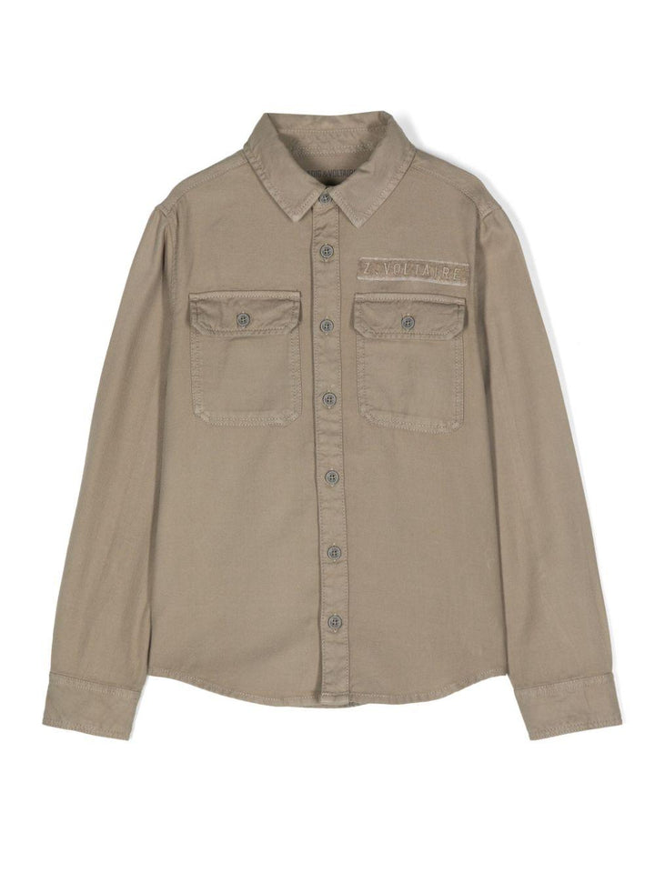 camicia verde bambino