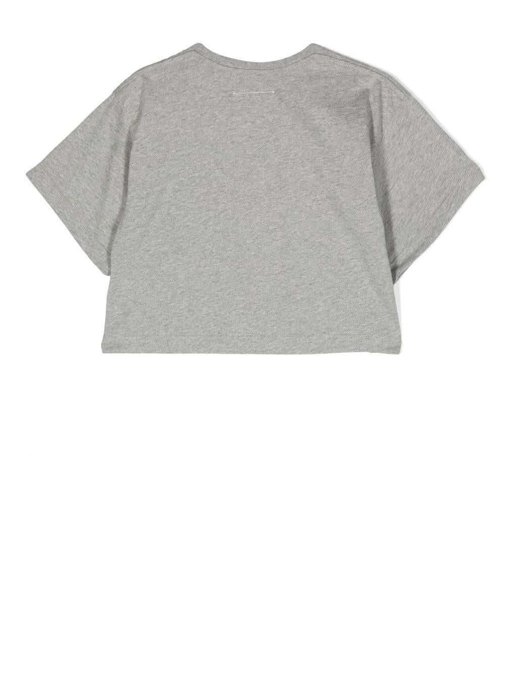 T-shirt grigia unisex M60337MM060 M6C15 MM6 KIDS 