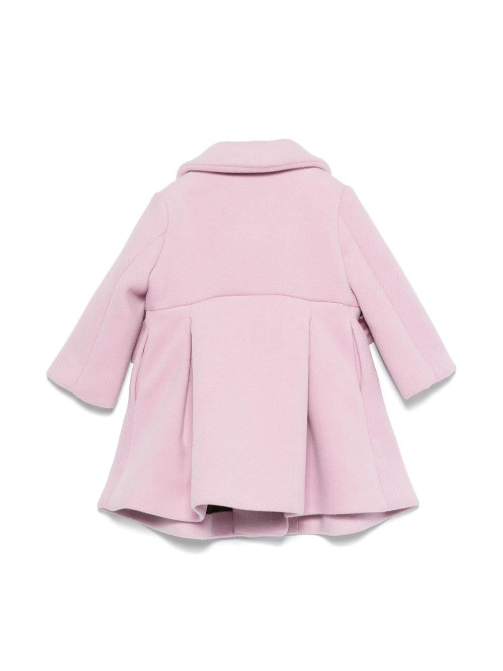 Cappotto con fiocco lilla