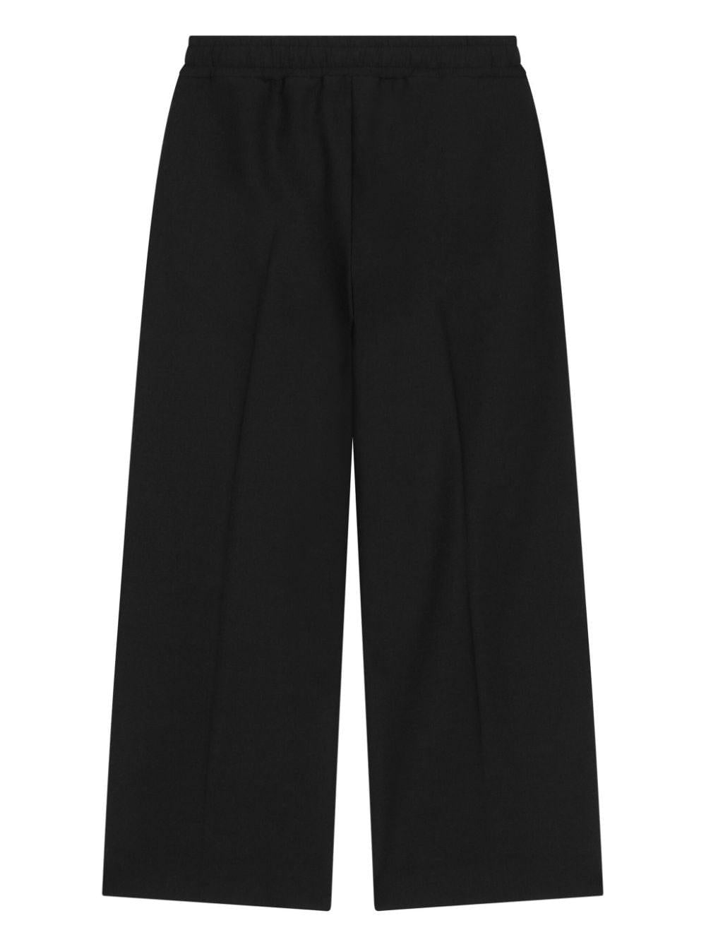 Pantaloni neri bambina con logo