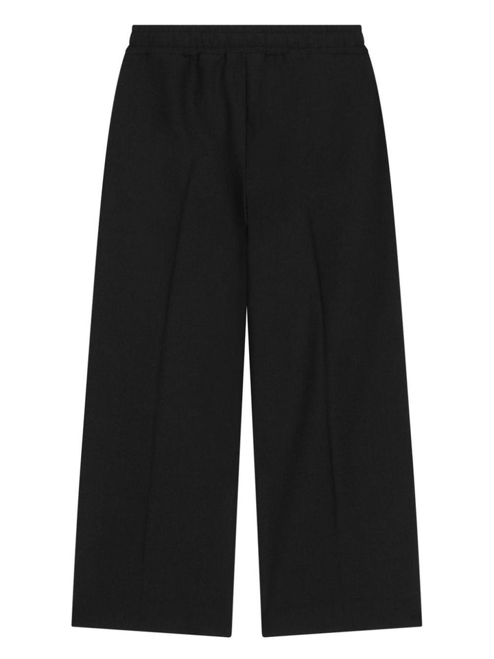 Pantaloni neri bambina con logo