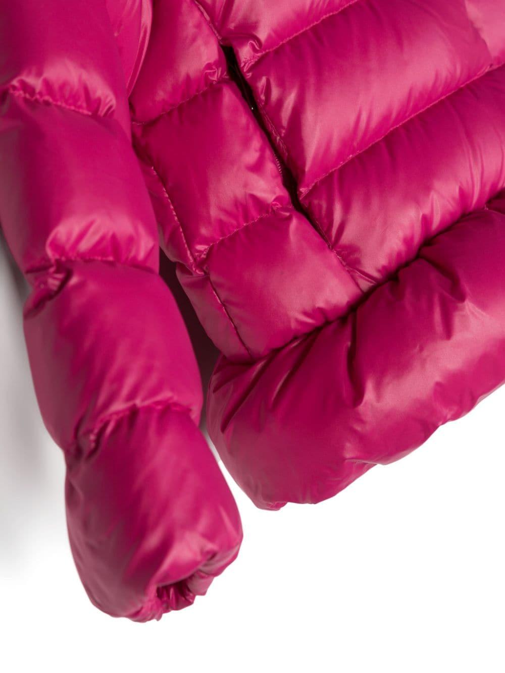 Piumino lampone bambina con ricamo 312880402 006 RALPH LAUREN KIDS 