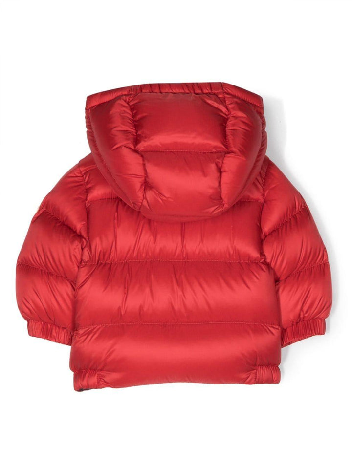 Piumino rosso neonato con applicazione 1A0004153048 45E Moncler Kids 
