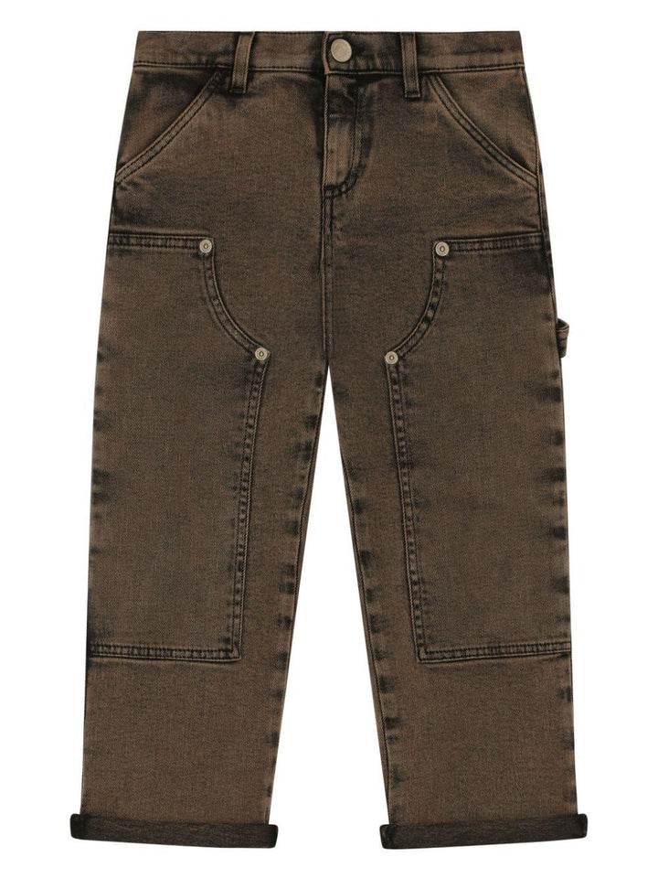 Jeans marrone bambino