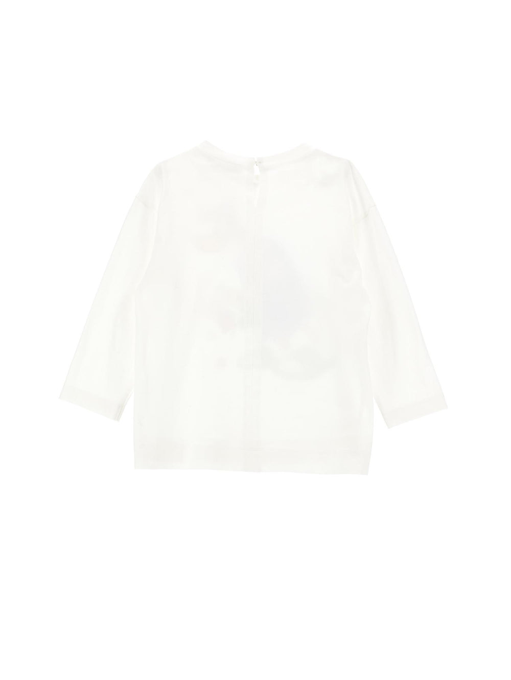 T-shirt bianca bambina a maniche lunghe con stampa 'Duffy Duck' 19B6152000 0001 Monnalisa kids 