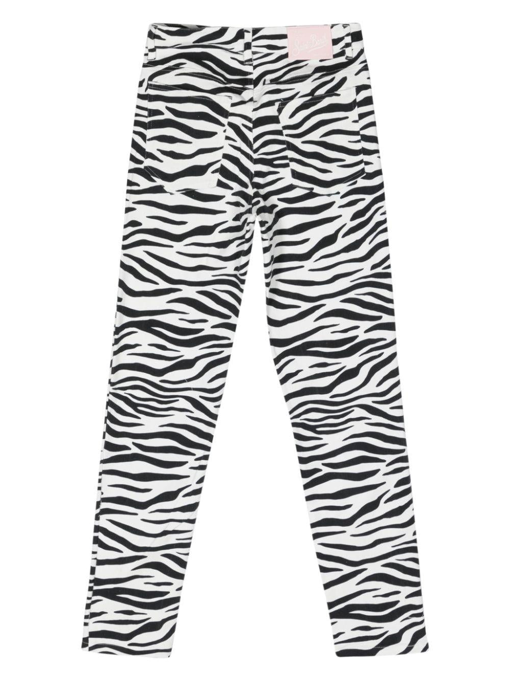Jeans bianco/nera donna