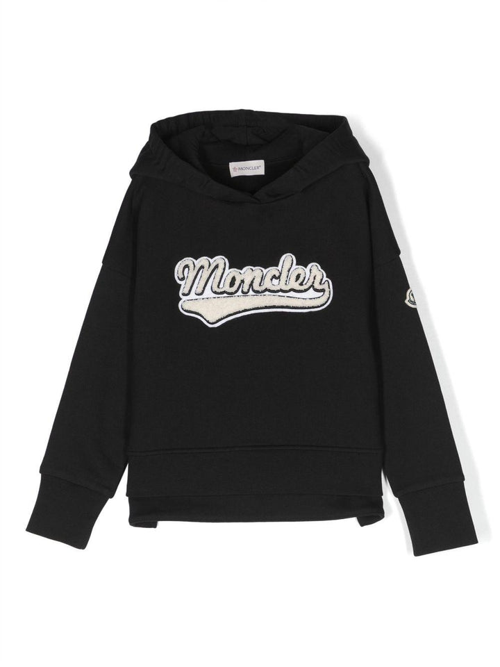 Felpa nera unisex 8G00010899PS 999 Moncler Kids 