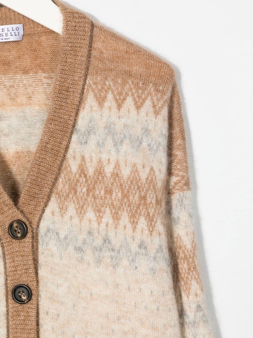 Cardigan beige bambina
