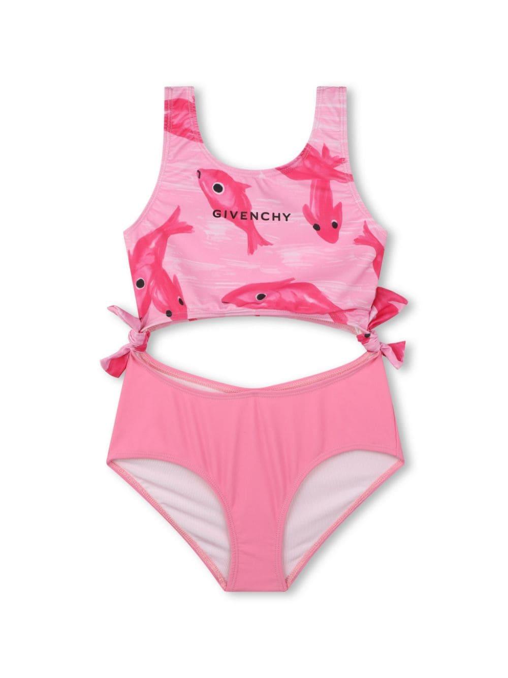 costume rosa bambina H30270 465 Givenchy Kids 