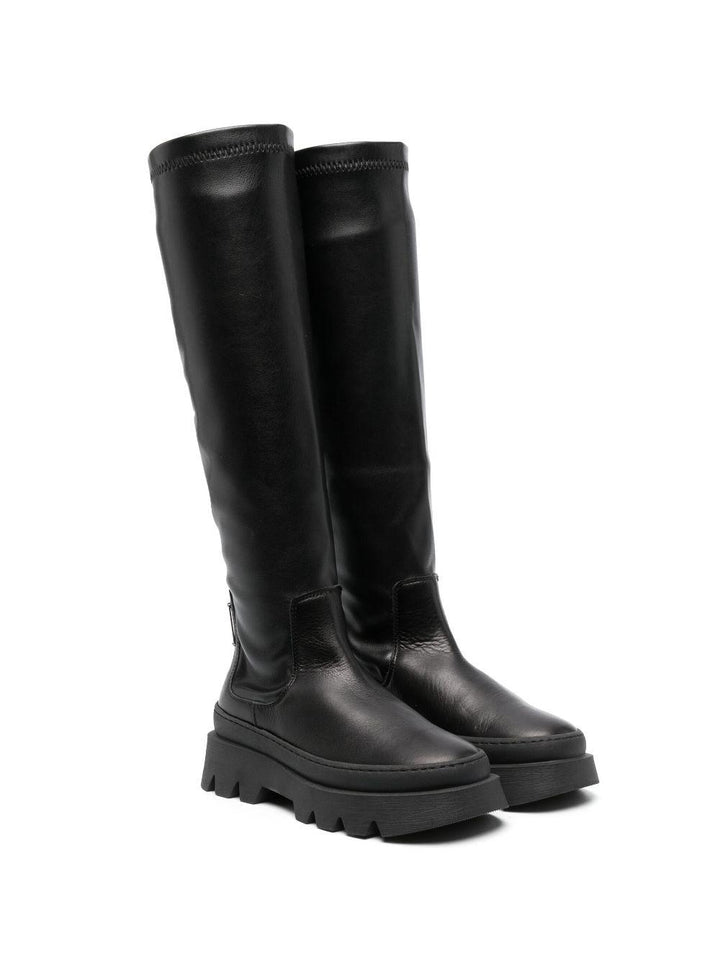 Stivali neri bambina 87B0202722 0050 Monnalisa kids 