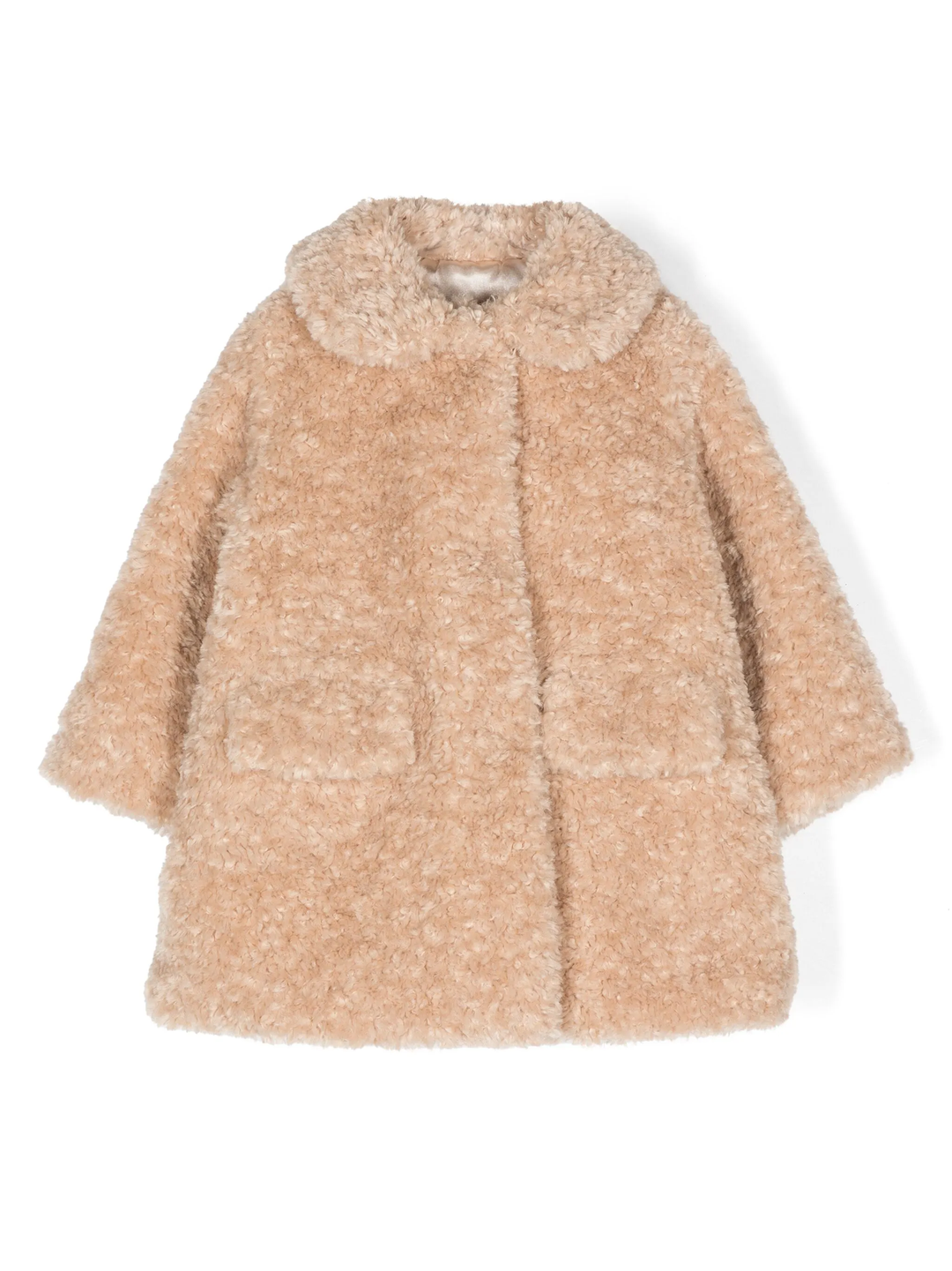 cappotto beige neonata 39D1054040 0003 Monnalisa kids 