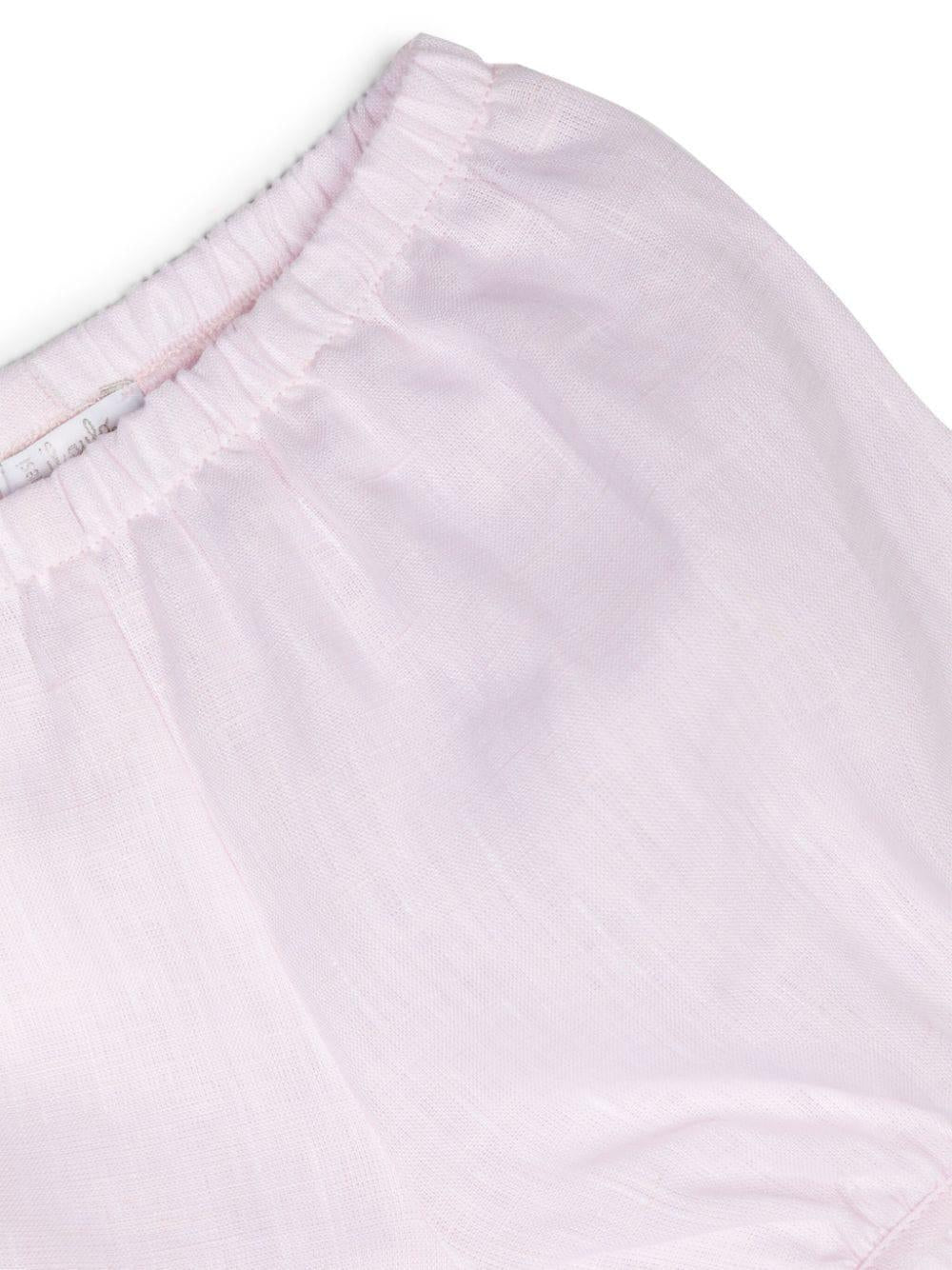 completo bianco/rosa neonata