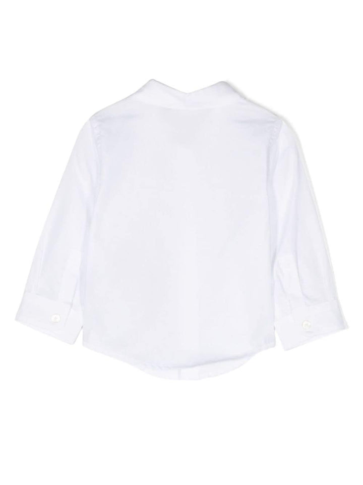 Camicia bianca bambino con logo