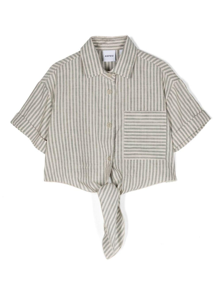 camicia a righe bambina