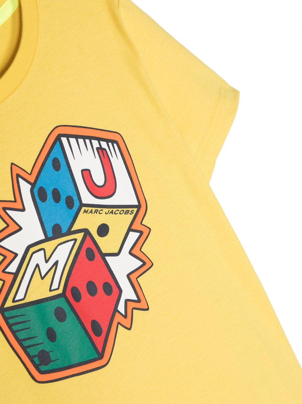 T-shirt gialla bambino con stampa W25606 526 Marc Jacobs Kids 