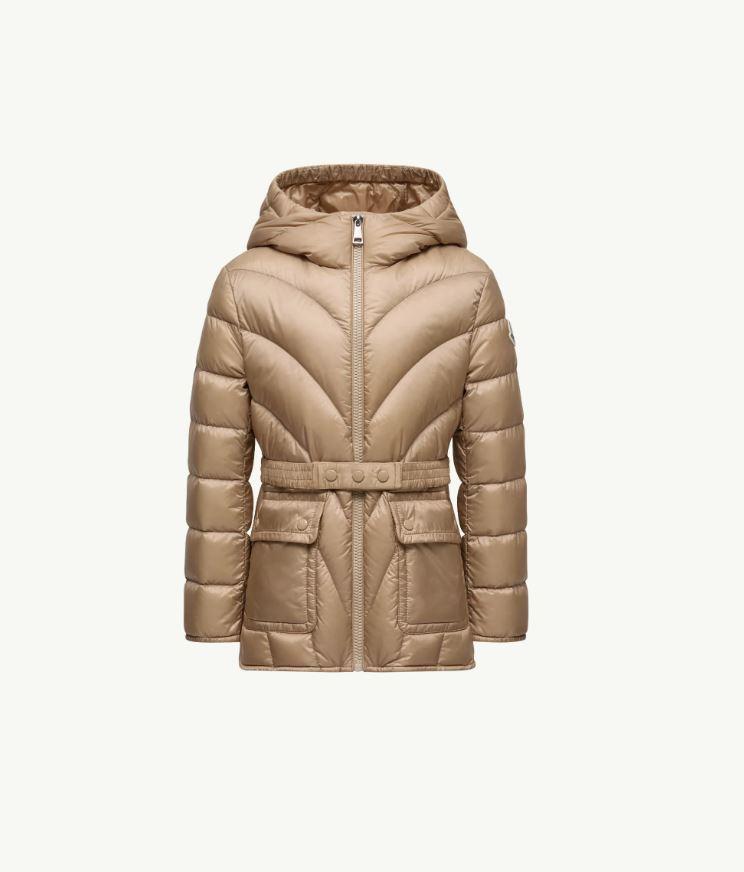 piumino beige bambina 1A00061597YF 222 Moncler Kids 
