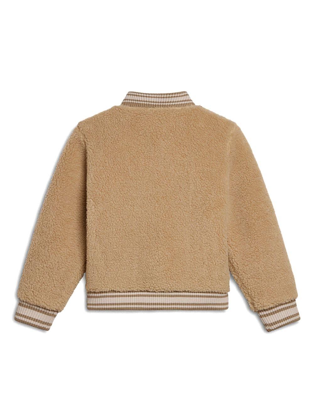 Bomber beige bambina