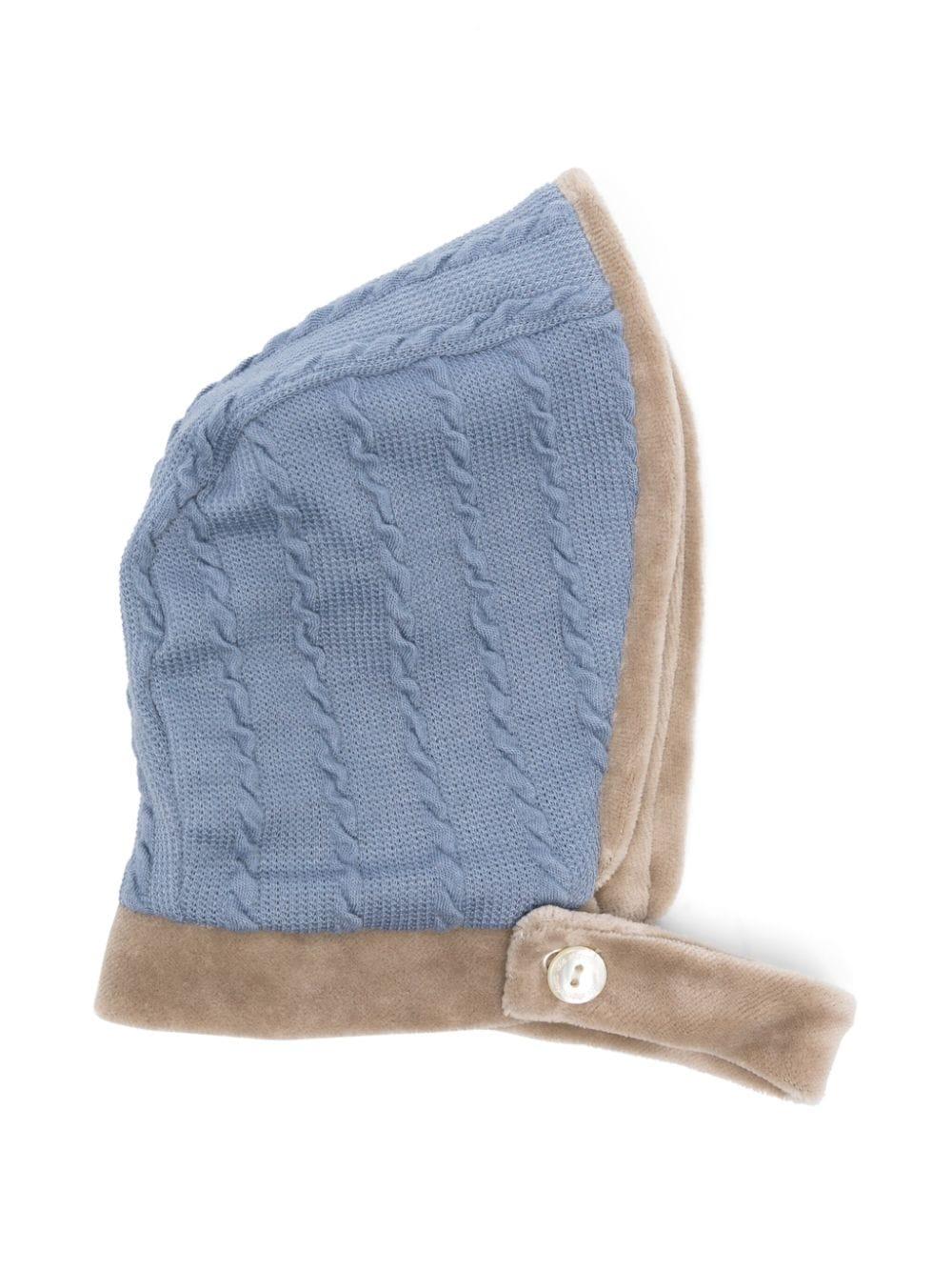 Cappello beige e blu unisex TBCP00M16 01 la stupenderia 