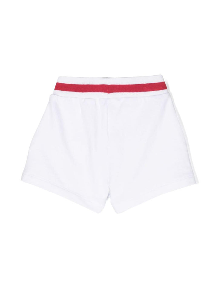 Shorts neonata bianco/multicolore