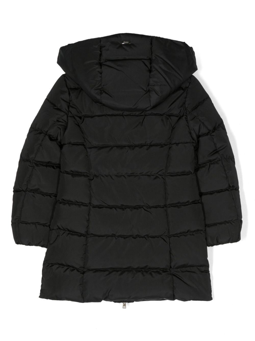 Piumino nero bambina PI000163G20045 9300 HERNO KIDS 