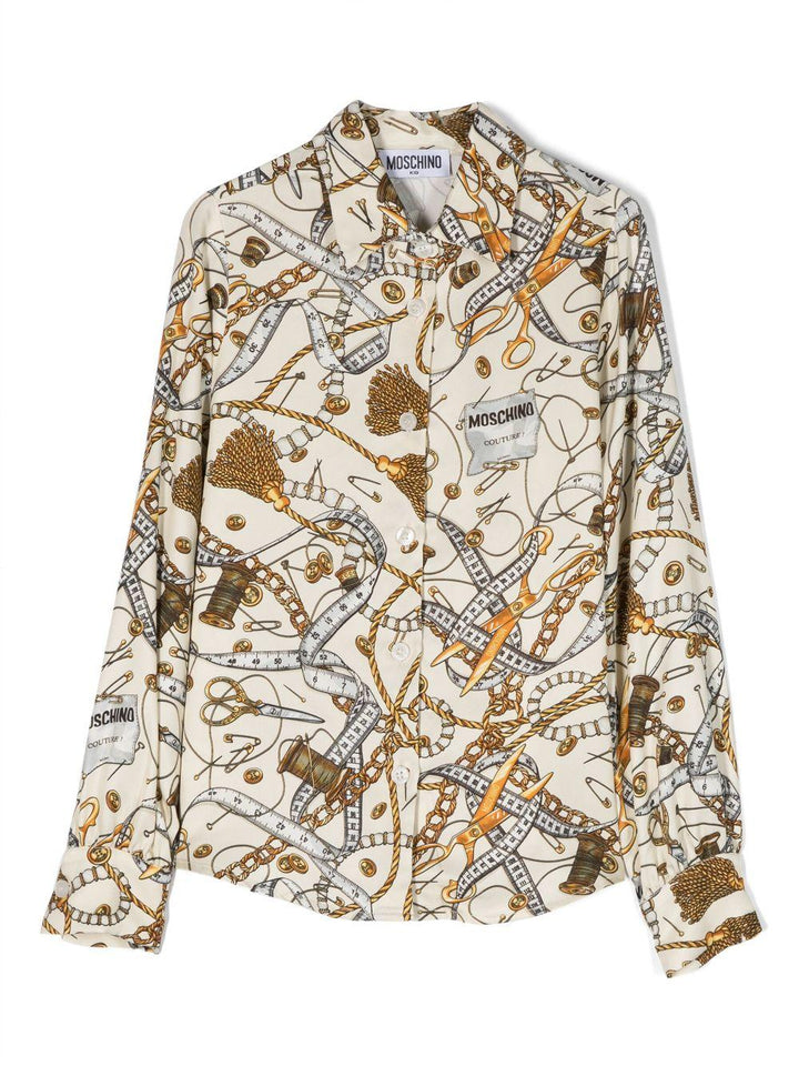 Camicia multicolor bambina con stampa