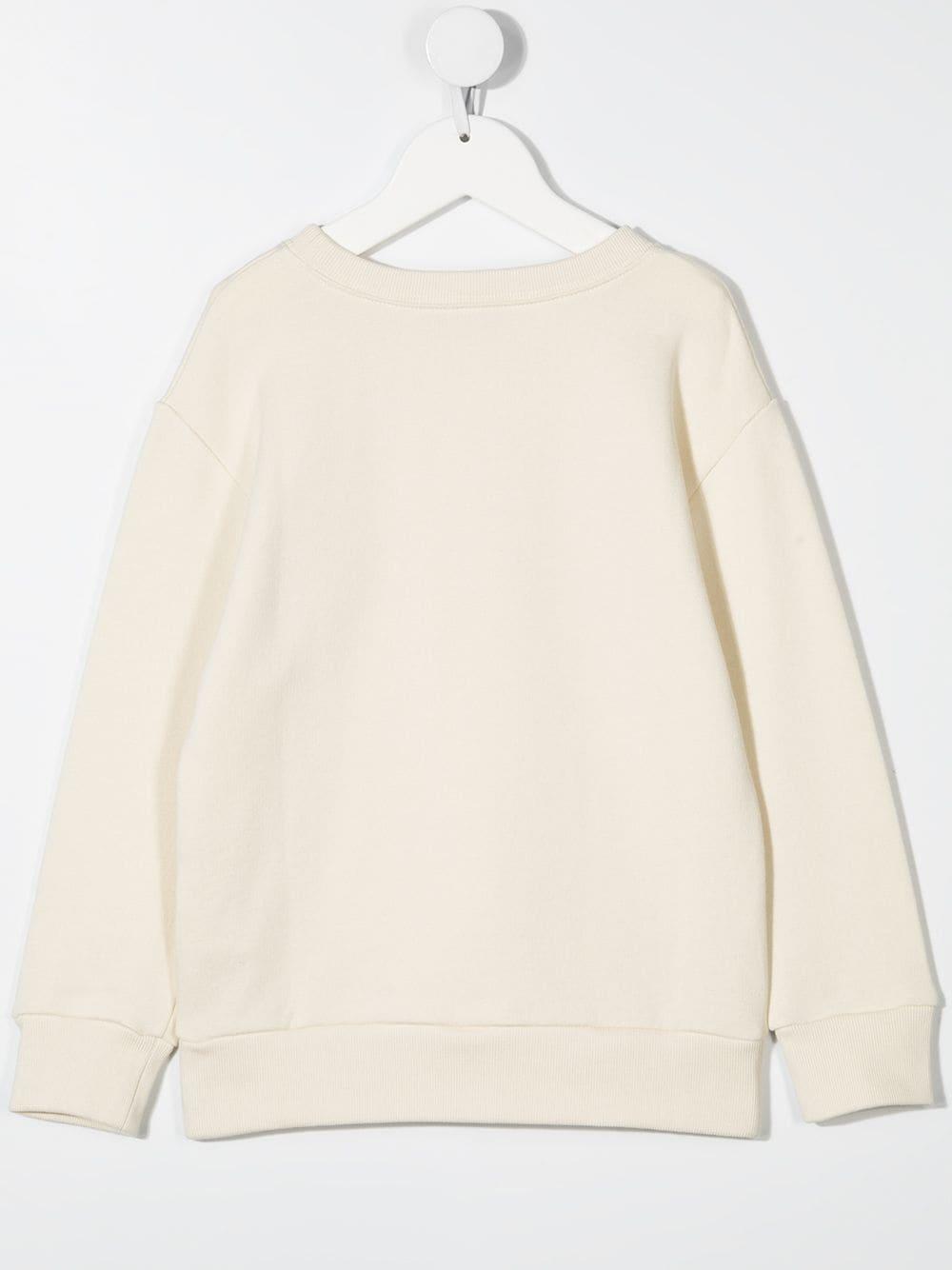 Felpa bianca bambino