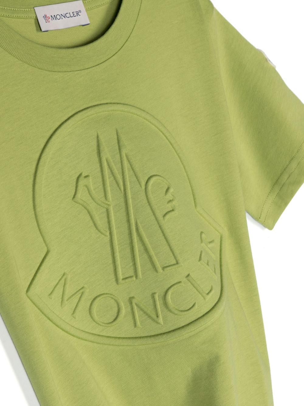 Maglia verde,con logo frontale