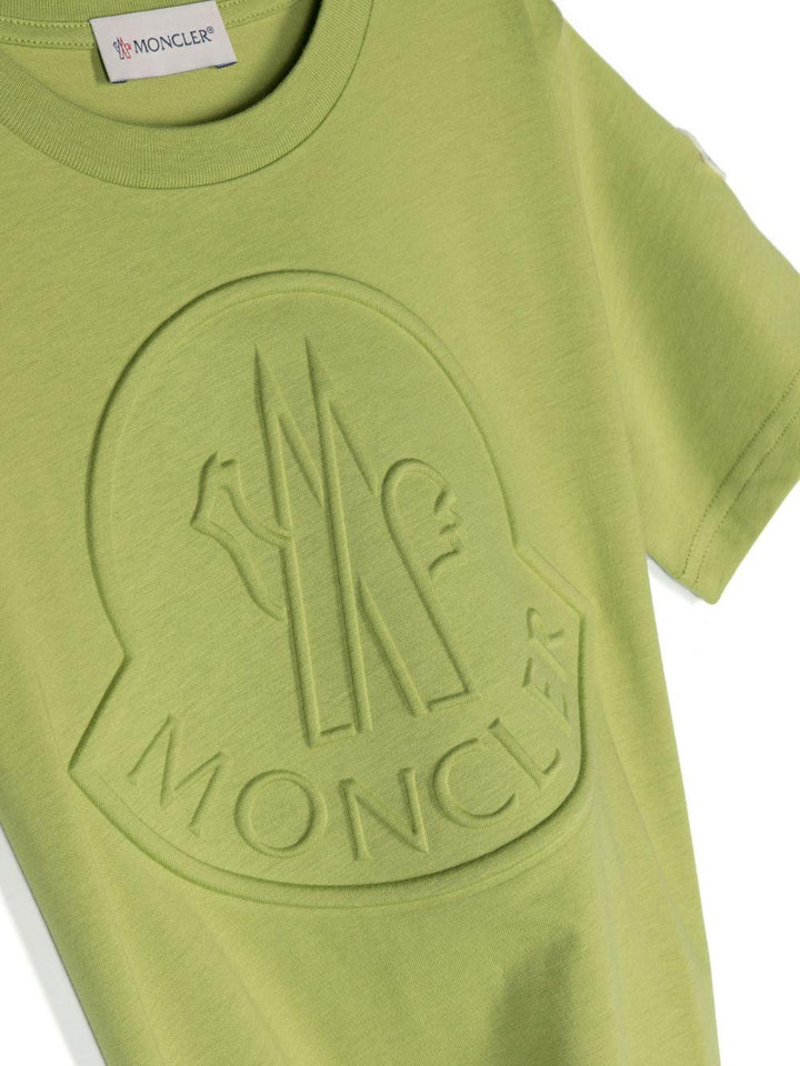 Maglia verde,con logo frontale