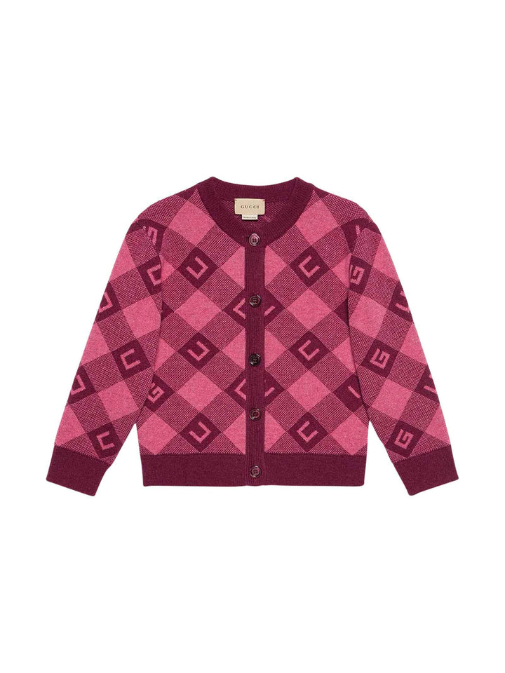 Cardigan rosa bambina