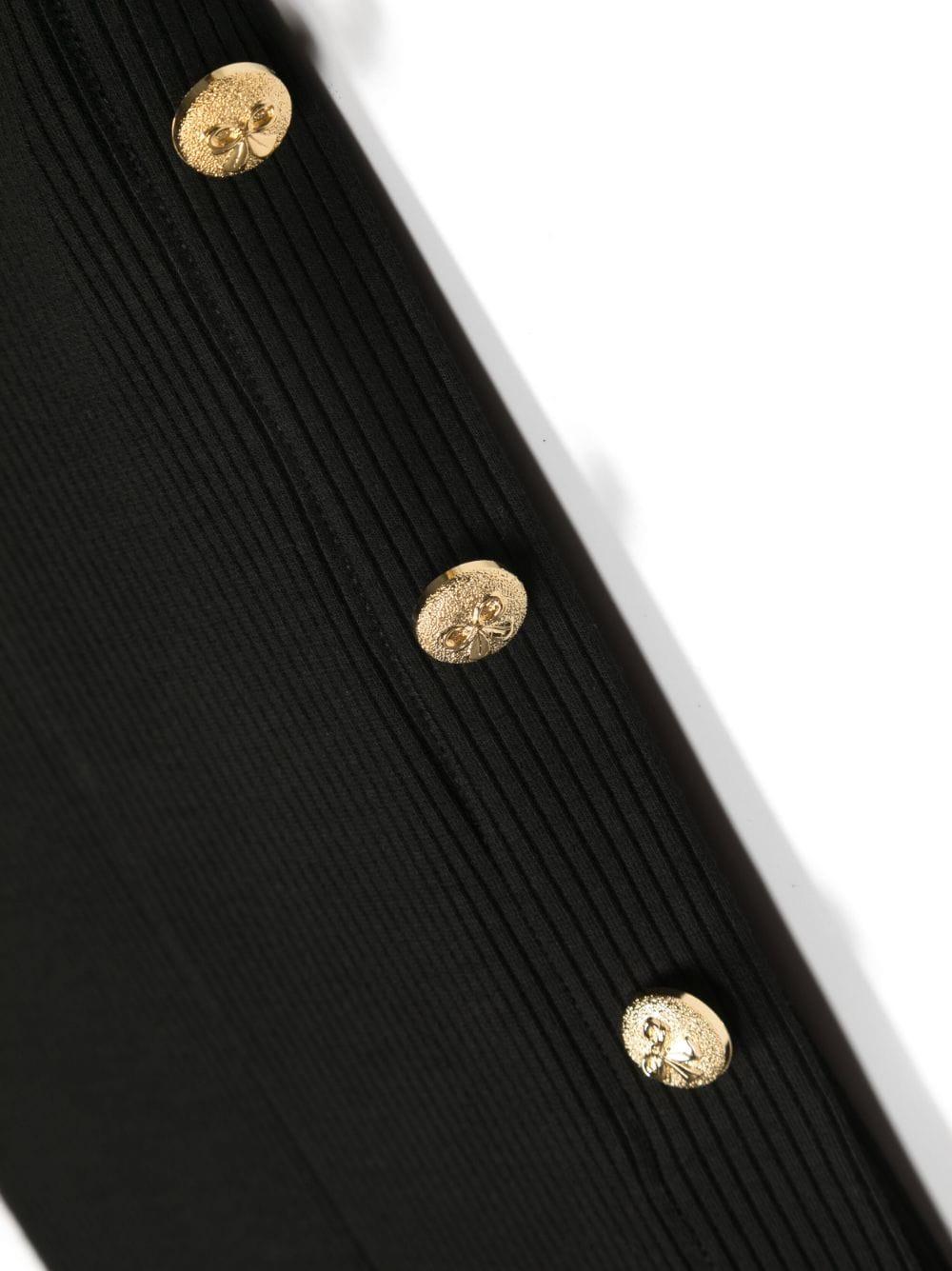 Gonna nera lunga bambina con logo 41B7022213 0050 Monnalisa kids 