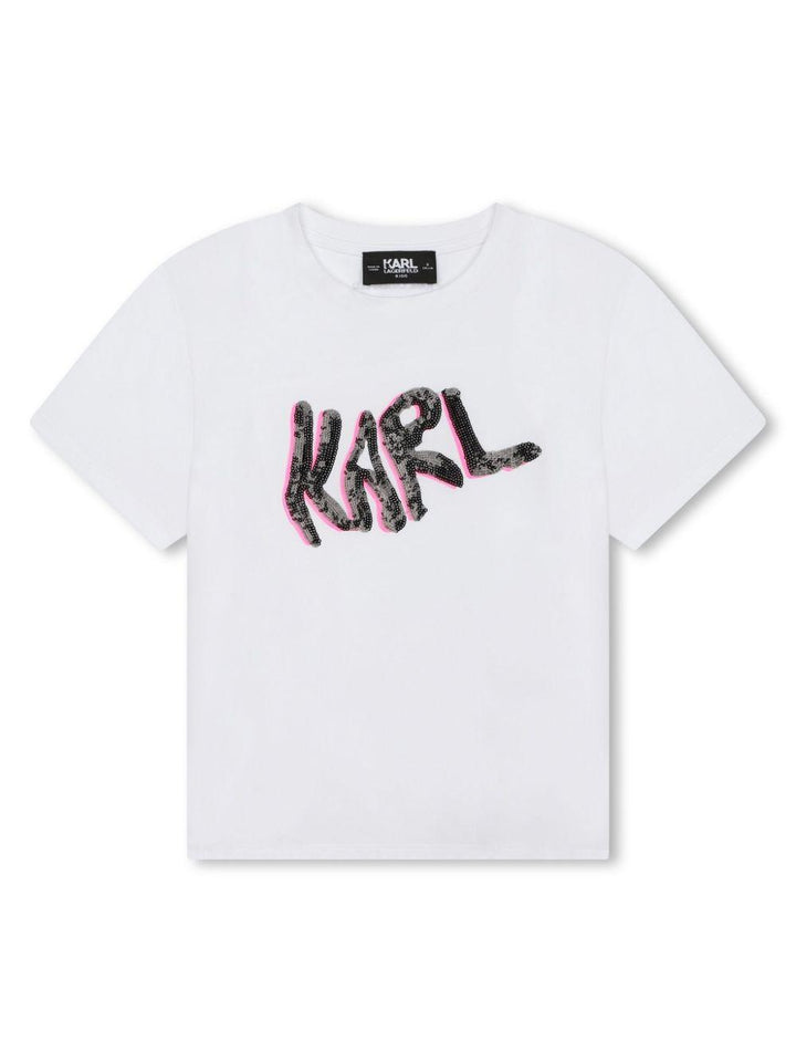 t-shirt bianca bambina