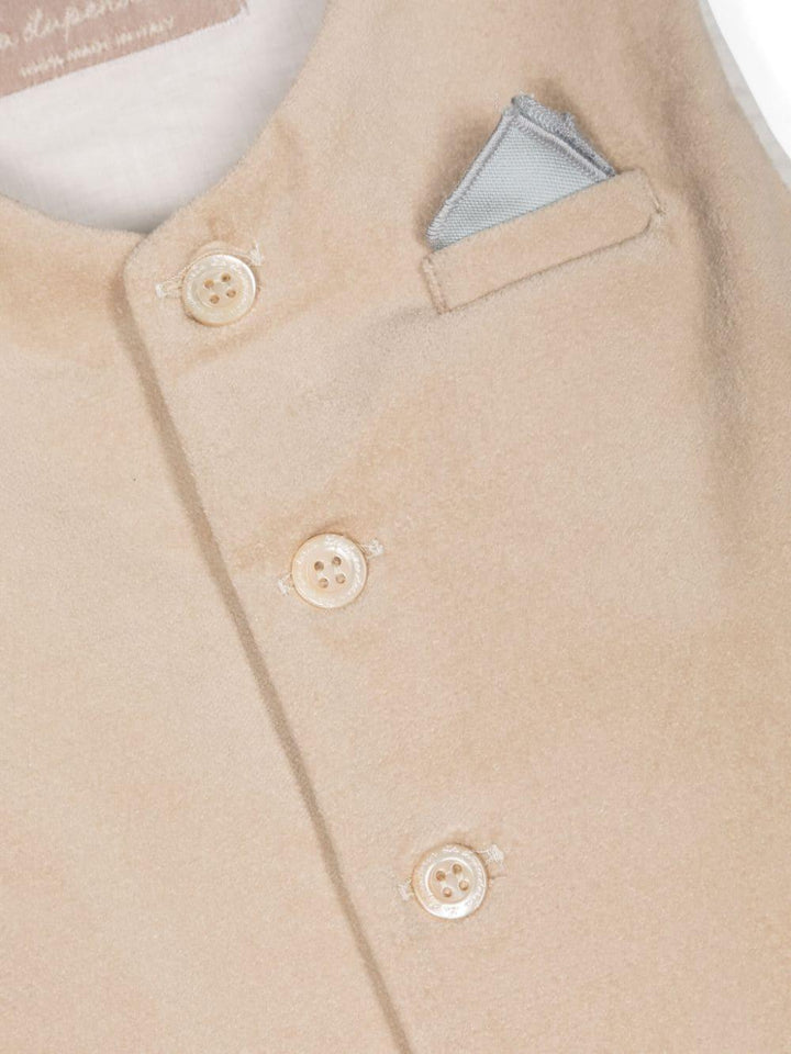 Gilet beige neonato